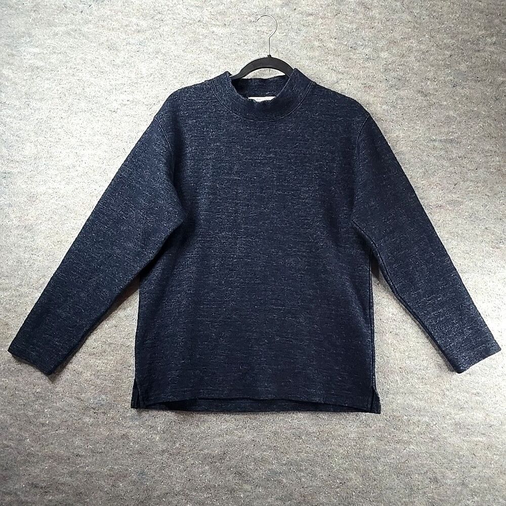 Journal Standard Wool Blend Mock Neck Charcoal Sweater Mens Sz M